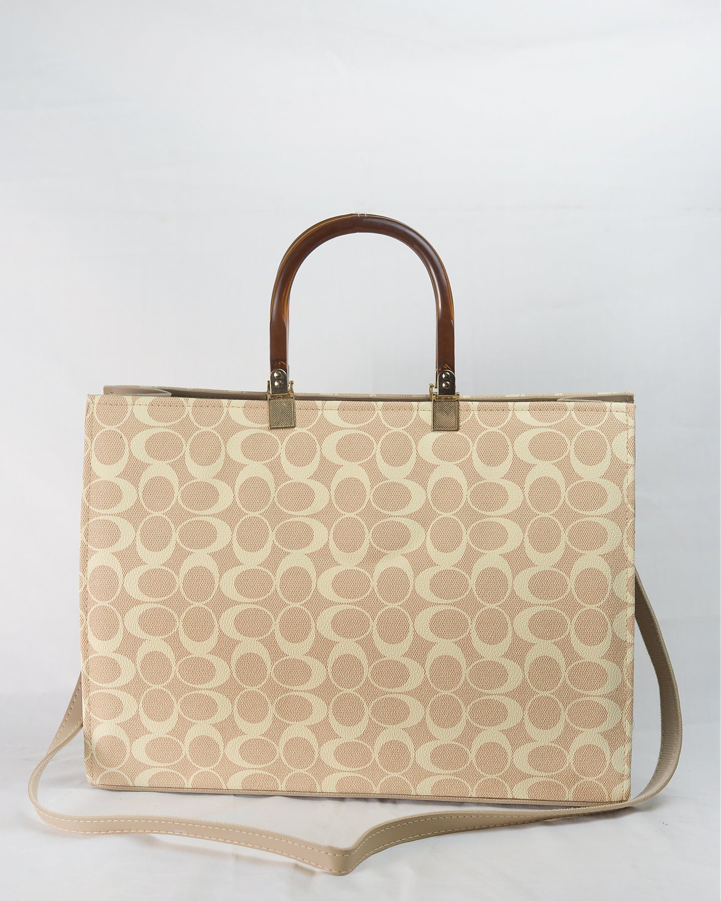 NEW ARRIVAL COACH BEIGE TOTE BAG
