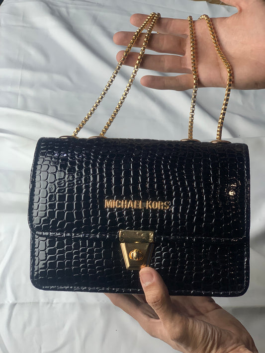 Black-MK Crossbody Handbag