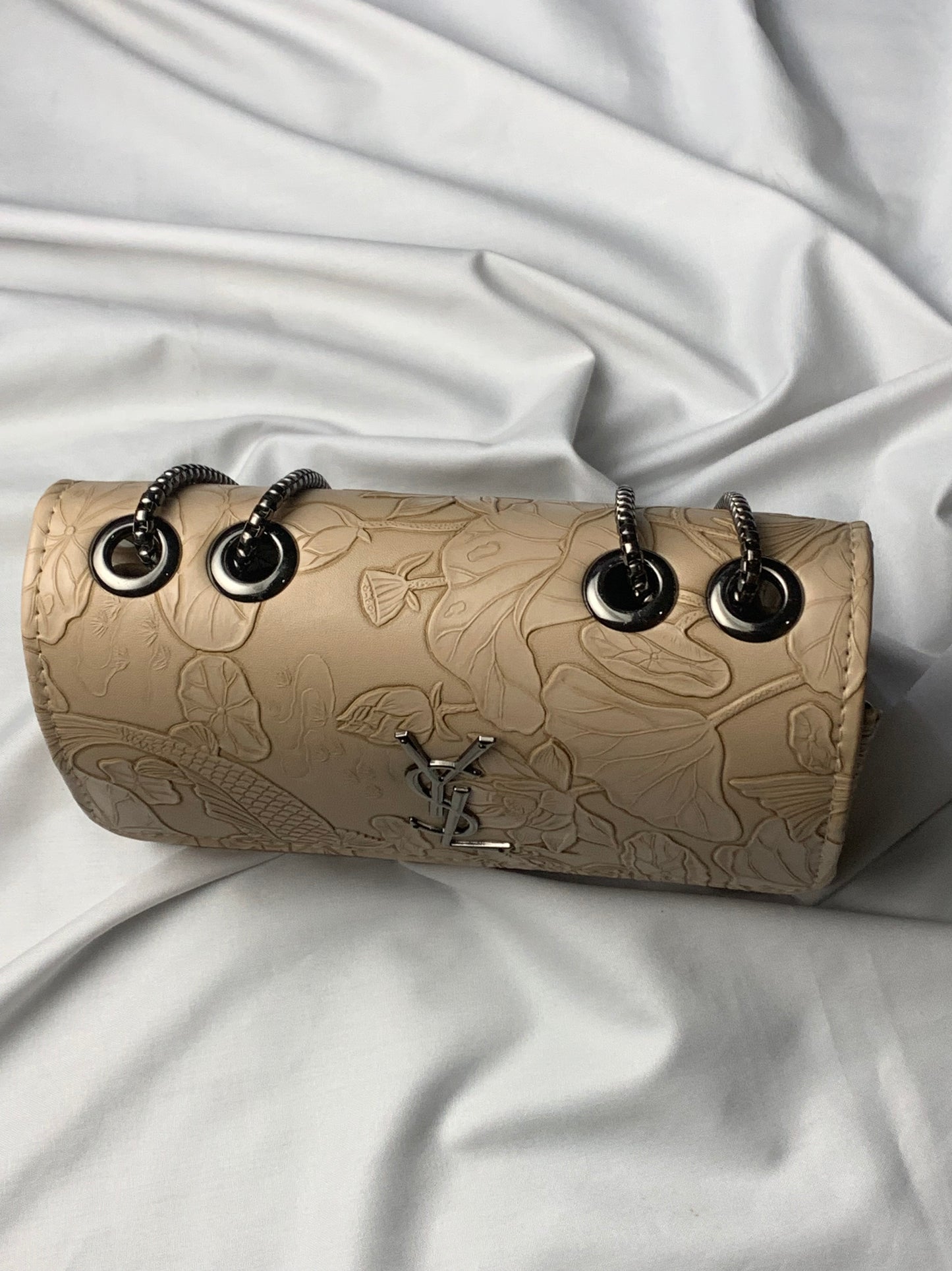 New Arrival YSL Petal Beige Crossbody Handbag
