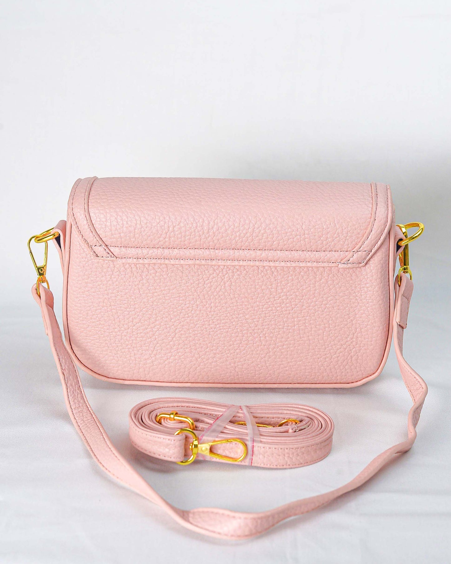 YSL-Pink Ivory Luxe Shoulder Bag