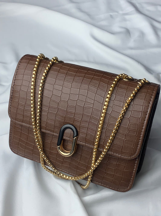 MJ Brown Crossbody Handbag