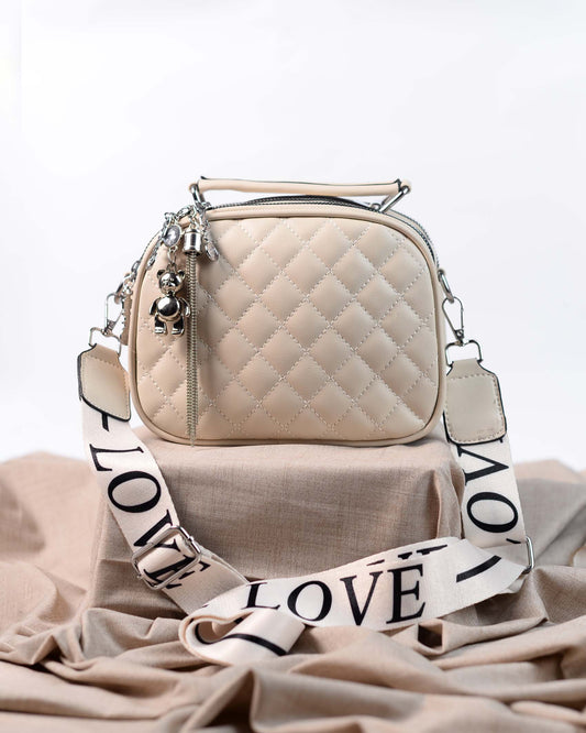 Criss Crossbody Bag- white