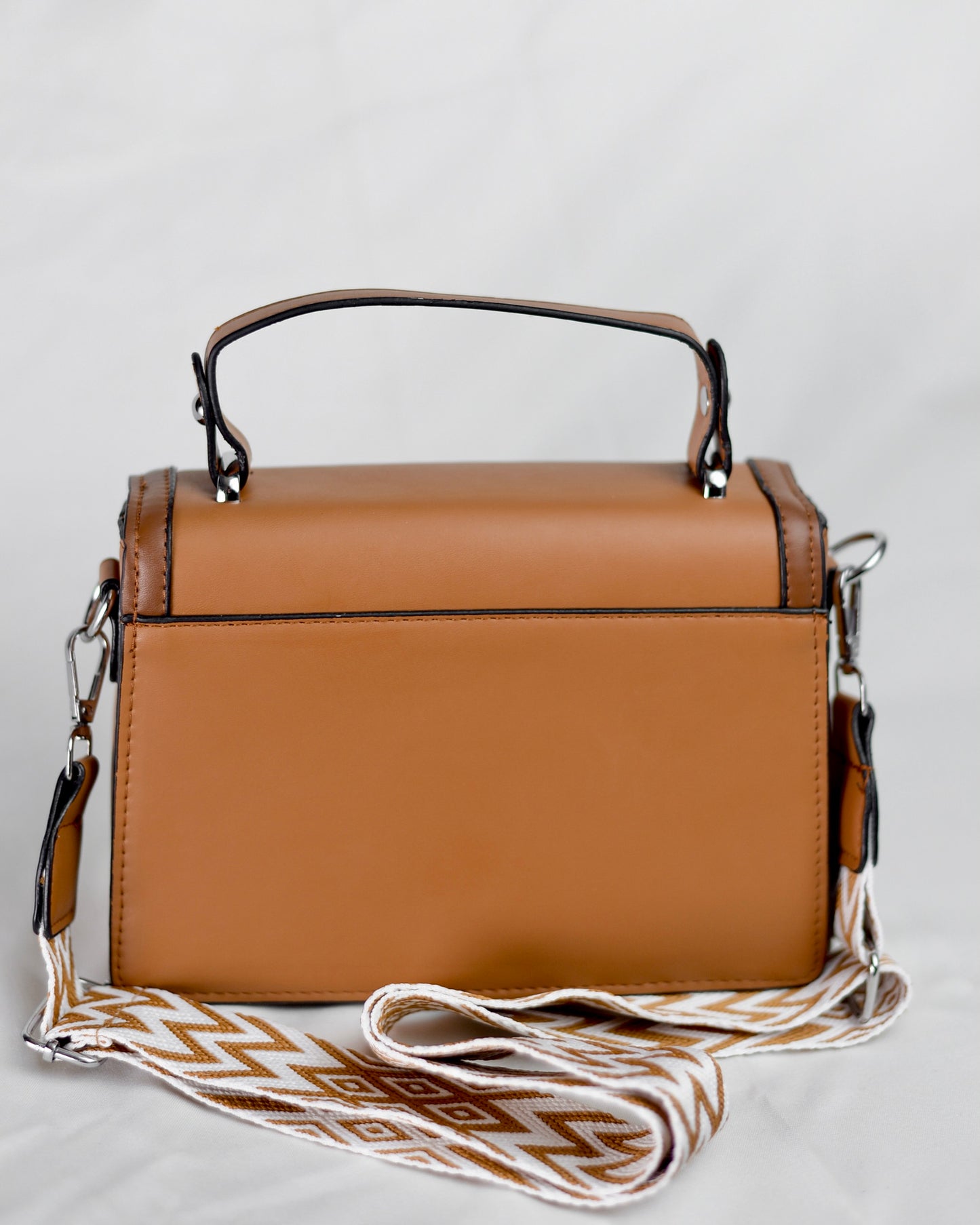 Verona Buckle Satchel – Premium Structured Top Handle Bag
