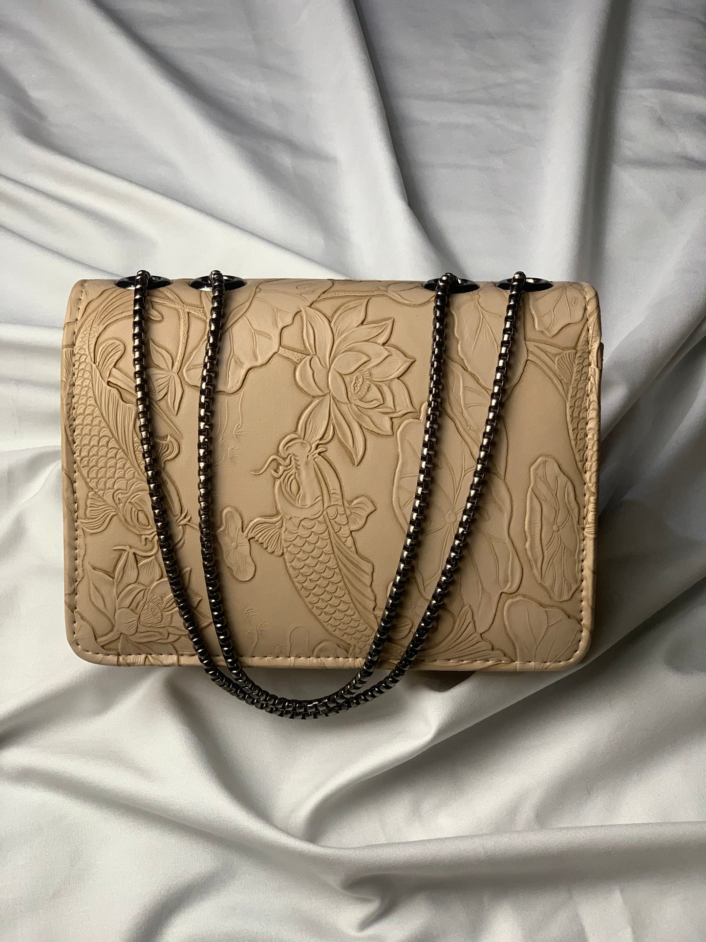 New Arrival YSL Petal Beige Crossbody Handbag