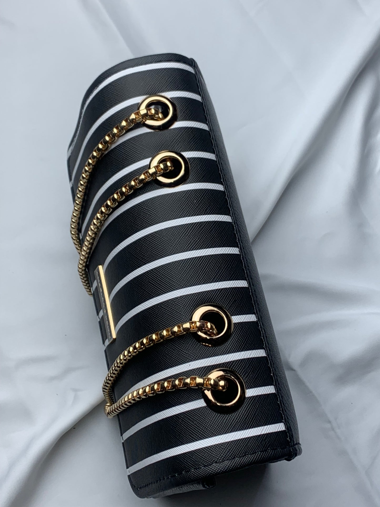 C&K Black & White Crossbody Handbag