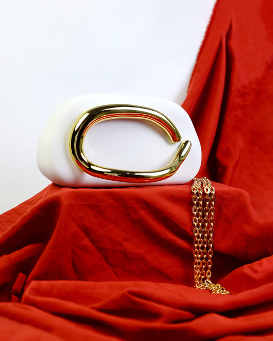 Vintage Clutch- White